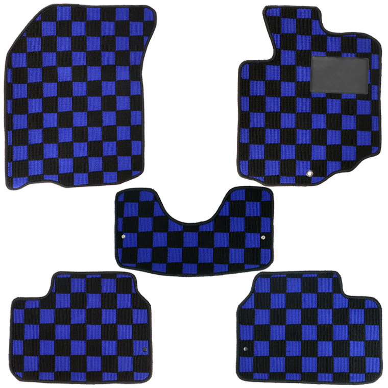 スズキ SX4 YA11S/YA41S/YB11S/YB41S 【005】 チェック柄フロアマット フロアマット カーマット チェック柄 全席分 アウトレット 訳あり SALE