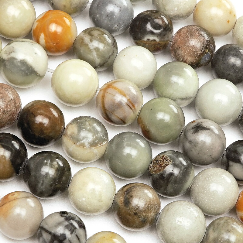 楽天市場】オーシャンジャスパー 丸玉 8mm【1連販売】▽ オービ