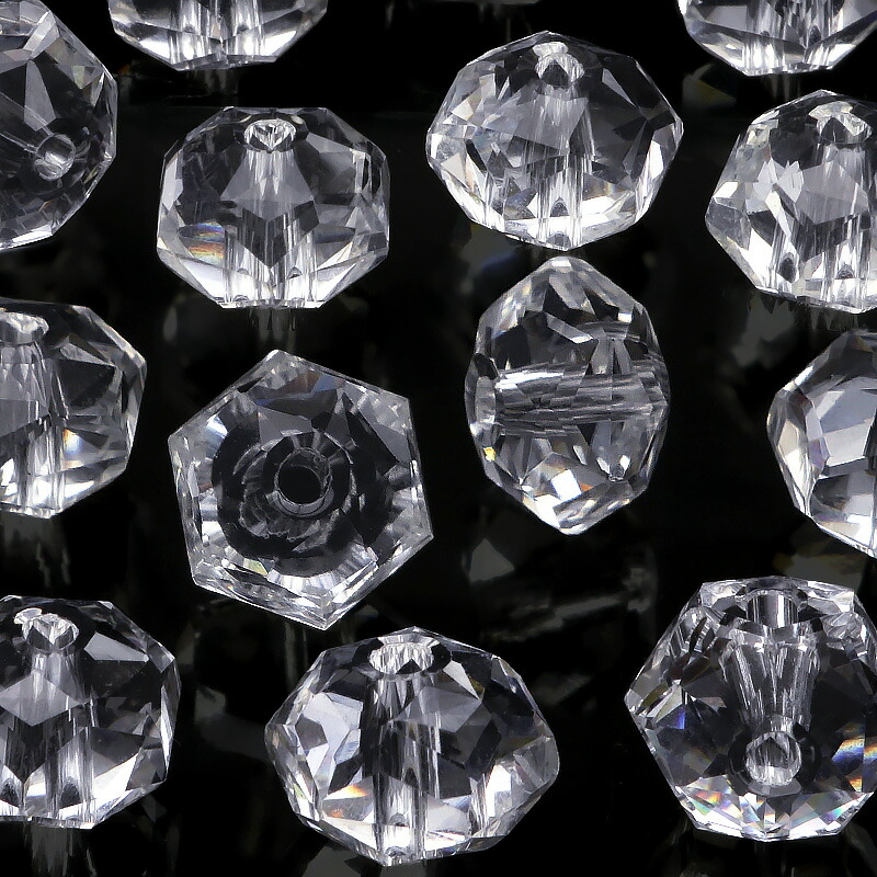 楽天市場】【粒販売】天然水晶 クリスタルクォーツ スペーサーボタン