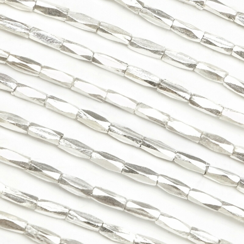 楽天市場】カレンシルバー キューブカット 2mm［ロング連］【1連販売