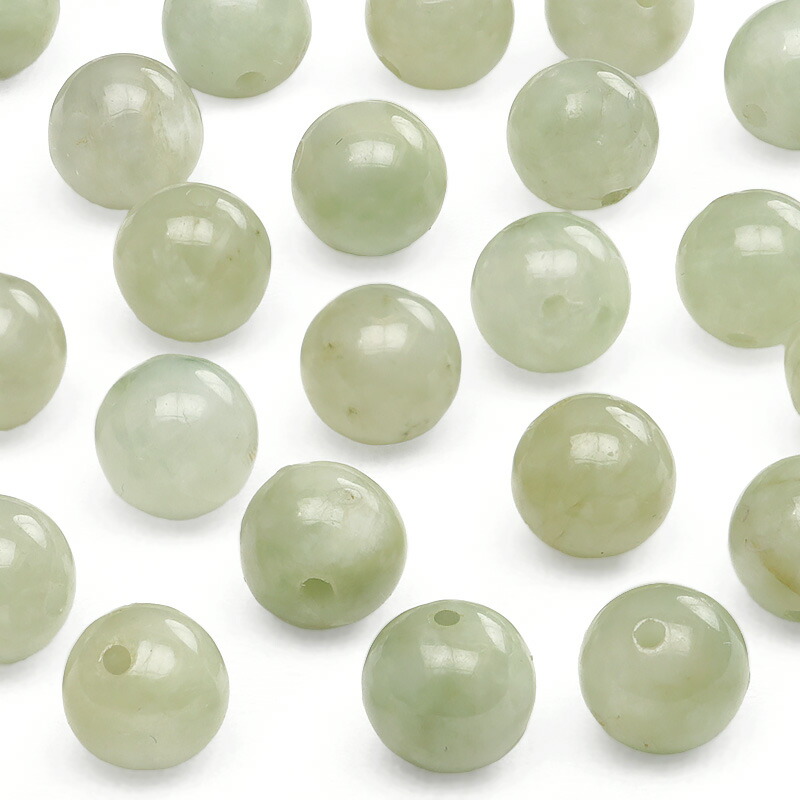 楽天市場】ネフライト 丸玉 6mm【1連販売】▽ 翡翠 ひすい 軟玉
