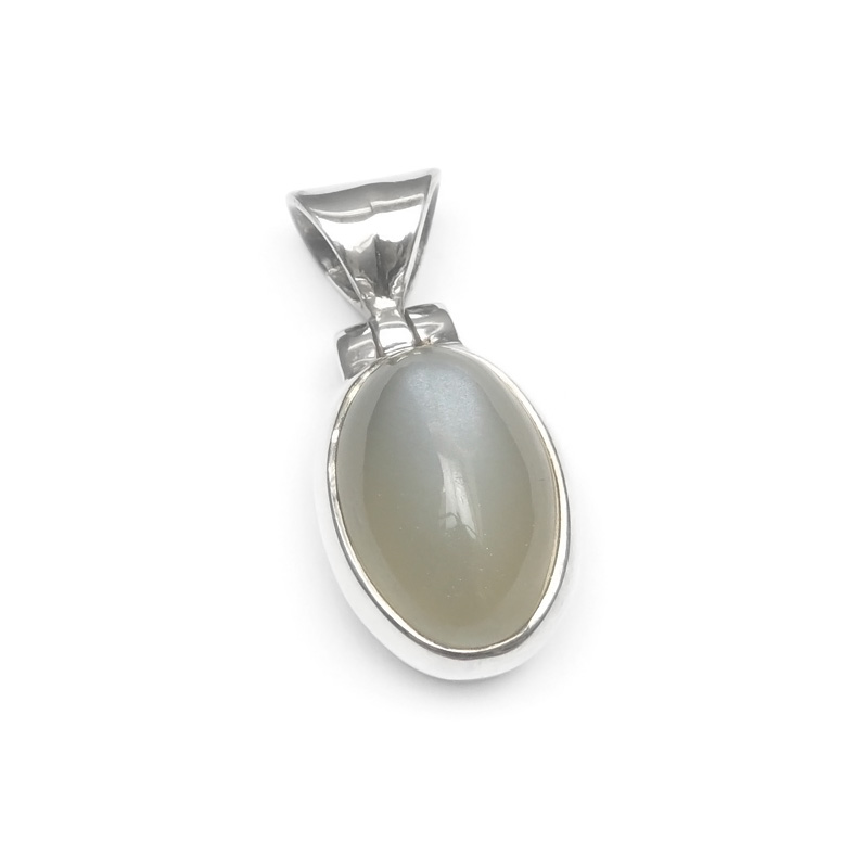 ブラックムーンストーン ペンダントトップ No.8【1点もの】▽ ムーンストーン 月長石 フェルドスパー Moonstone 6月の誕生石 ペンダント シルバー 天然石 ビーズ パワーストーン パーツ アクセサリー 素材 材料