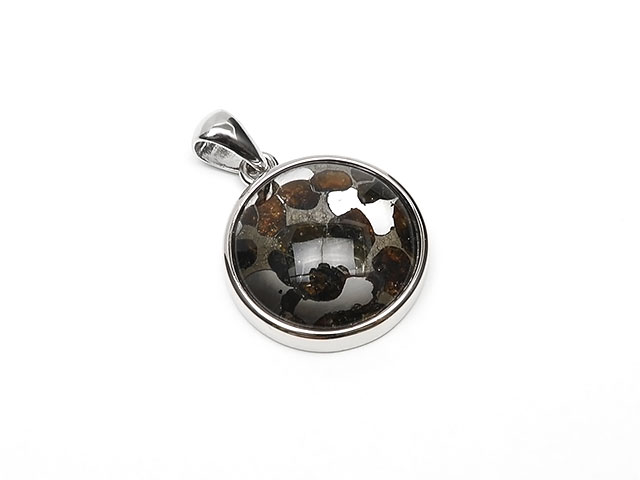 楽天市場】ケニア産 パラサイト セリコ隕石 ペンダントトップ 13mm No