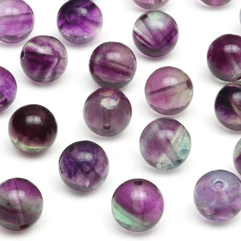 楽天市場】【粒販売】パープルフローライト 丸玉 8mm【4粒販売