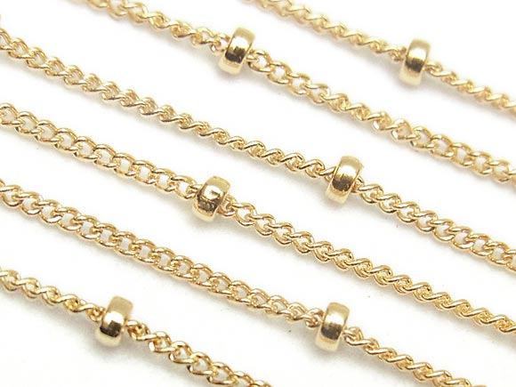 楽天市場】14KGF ボックスチェーン 0.75mm【10cm販売】▽ パーツ