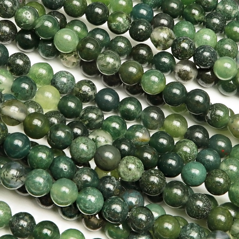 楽天市場】【粒販売】モスアゲート 丸玉 12mm【8粒販売】▽ アゲート