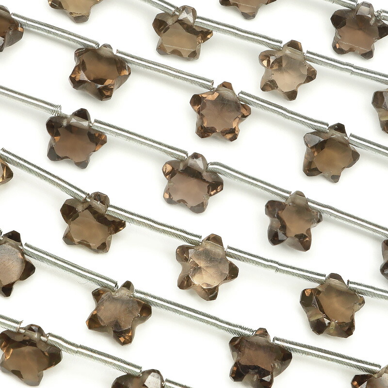 楽天市場】【粒販売】スモーキークォーツ スターカット 8mm【2粒販売