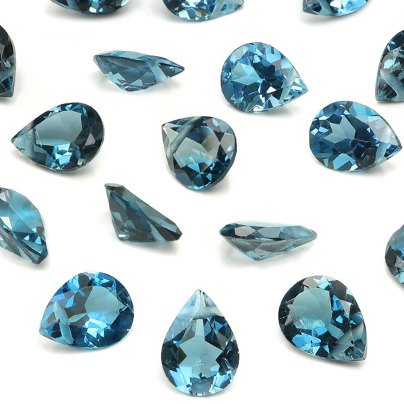 楽天市場】【粒販売】ブラジル産 ロンドンブルートパーズ マロンカット  