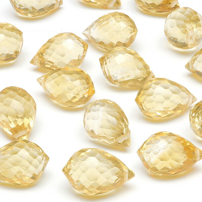 楽天市場】シトリン ラフドロップ 10～17mm【1連販売】▽ シトリン