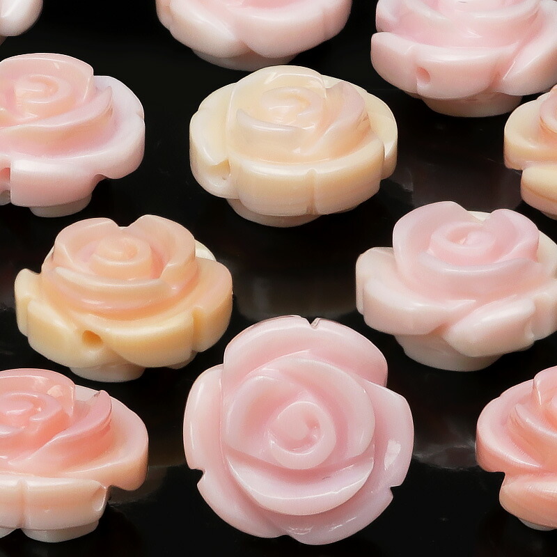 ❤桜瑪瑙❤チェリーブロッサム❤大きな花❤クイーンコンクシェル❤シャコ貝❤薔薇彫り ❤桜瑪瑙❤チェリーブロッサム❤大きな花❤クイーンコンクシェル