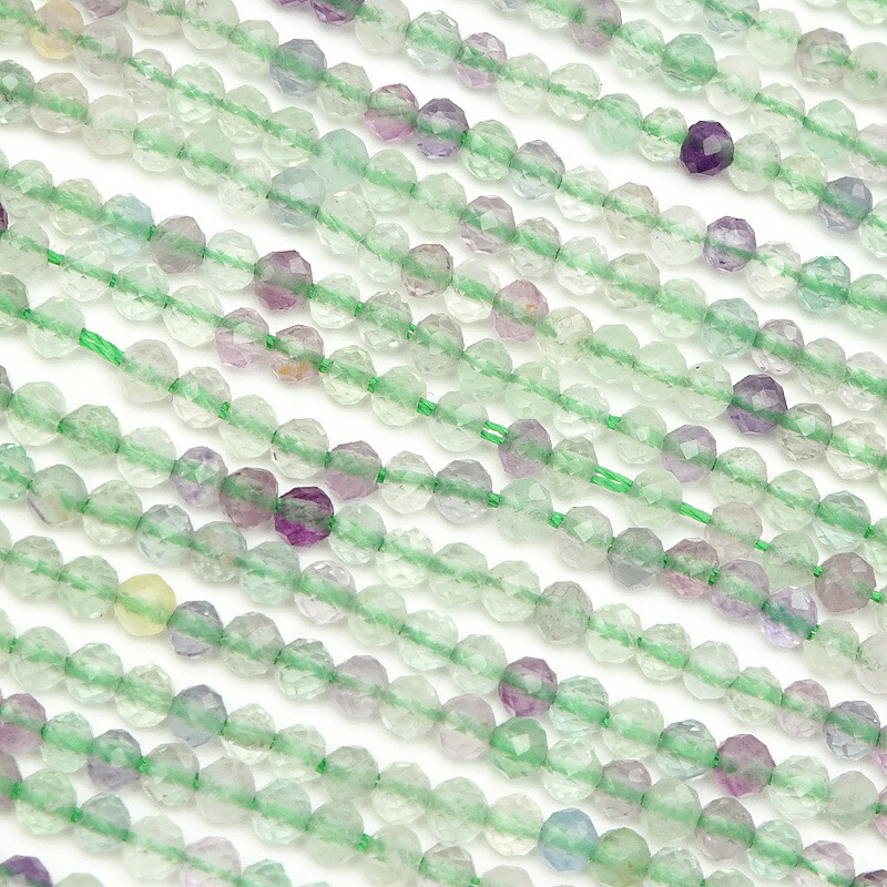 楽天市場】マルチカラーフローライト 面カット 丸玉 3mm［プレミアム