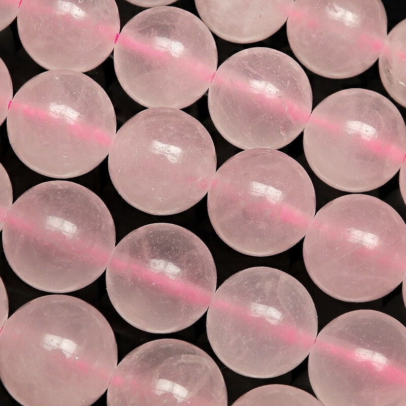 楽天市場】【粒販売】マダガスカル産 ディープローズクォーツ 丸玉
