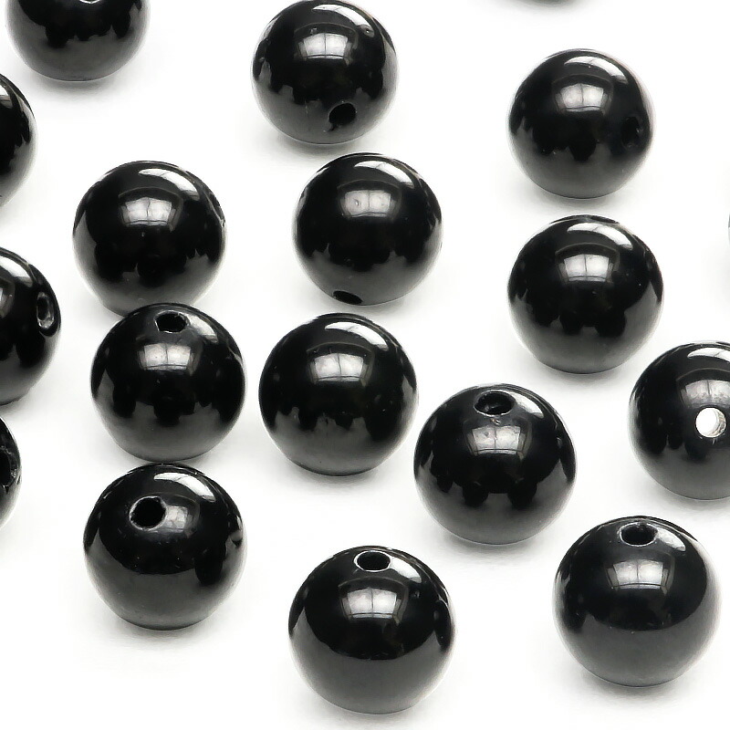 楽天市場】ブラックトルマリンクォーツ 丸玉 8mm【1連販売