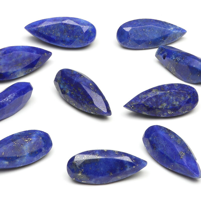 楽天市場】ラピスラズリ ペアシェイプファセットカット 8×5mm