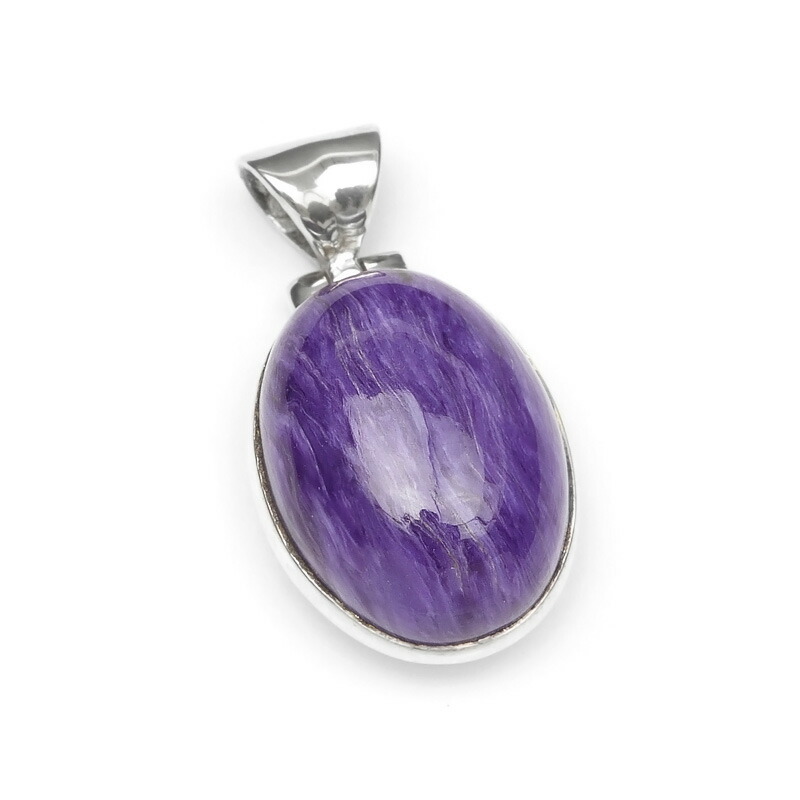 チャロアイト ペンダントトップ No.7【1点もの】▽ チャロ石 Charoite 世界三大ヒーリングストーン ペンダント シルバー 天然石 ビーズ パワーストーン パーツ アクセサリー 素材 材料