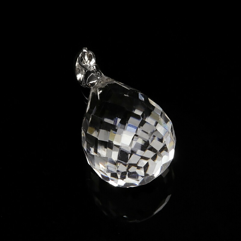楽天市場】【粒販売】天然水晶 クリスタルクォーツ ドロップカット 10
