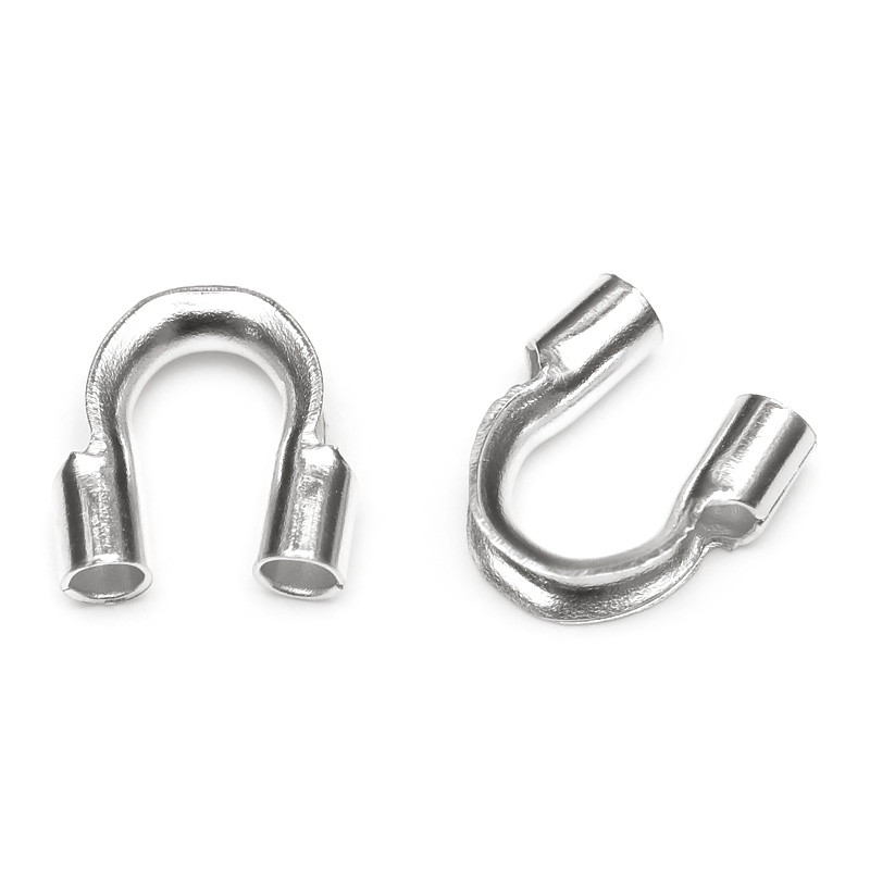 楽天市場】SILVER925 U字金具［0.7mm穴］【7コ販売】▽ シルバー