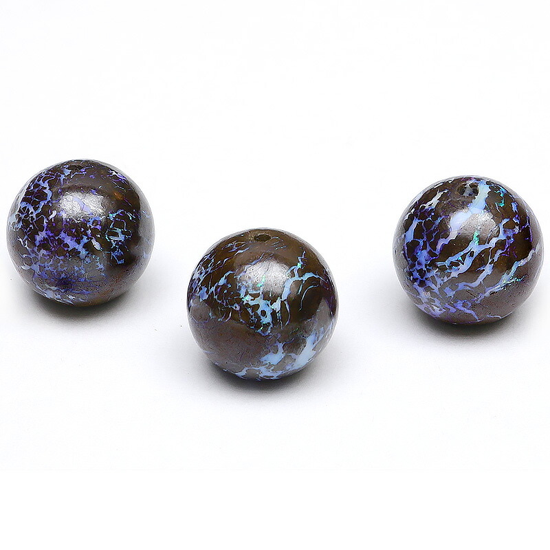 【粒販売】オーストラリア産 ボルダーオパール 丸玉 11mm【1粒販売】▽ マトリックスオパール ウォーターオパール クリスタルオパール 蛋白石 Opal 10月の誕生石 ラウンド 丸ビーズ 天然石 ビーズ パワーストーン パーツ アクセサリー 素材 材料 6,653円