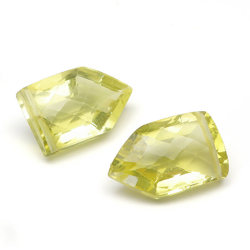 楽天市場】ブラジル産 レモンクォーツ レクタングルファセットカット