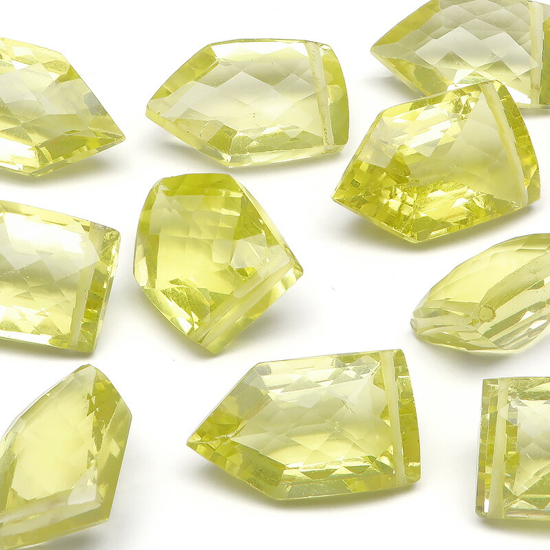 楽天市場】ブラジル産 レモンクォーツ レクタングルファセットカット