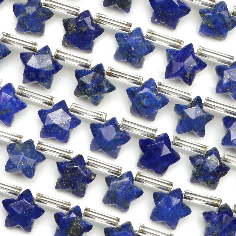 楽天市場】【粒販売】ラピスラズリ スターカット 8mm【2粒販売