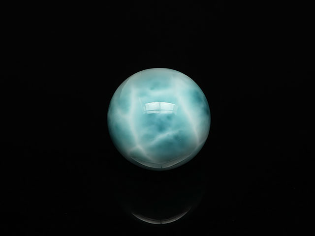 【鑑別書付き】ラリマー スフィア 26mm No.4【1点もの】▽ ペクトライト ラリマール ドルフィンストーン Larimar 丸玉 粒売り 天然石 ビーズ パワーストーン パーツ アクセサリー 素材 材料｜BELLPIERI