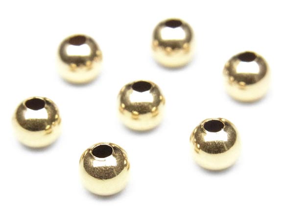 楽天市場】14KGF ロンデル 4mm【3コ販売】▽ パーツ