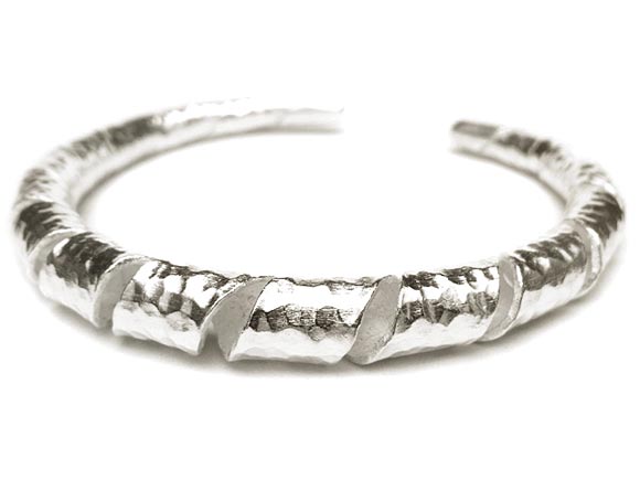 楽天市場 カレンシルバー 手作りデザインバングル No 100 1コ販売 Bellpieri