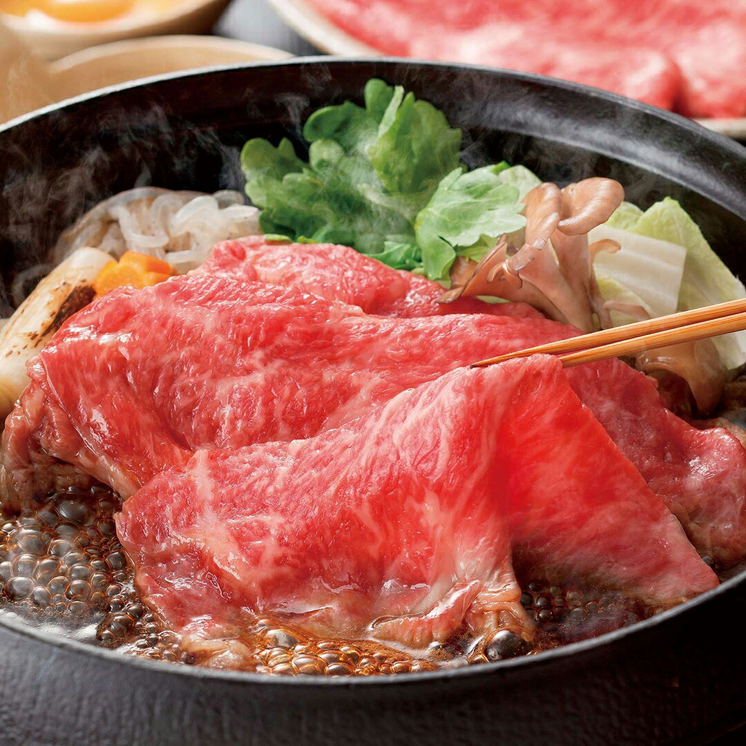 松阪牛もも肩ロースすき焼き400g [MKRS40-MA] 松阪牛の肩ロース肉は赤身のうま味と霜降りのとろけるようなジューシーさです 松阪牛 送料無料