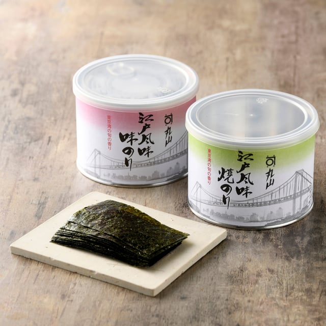 楽天市場】丸山海苔店 こんとび（半切100枚 寿司屋専用缶入） / のり