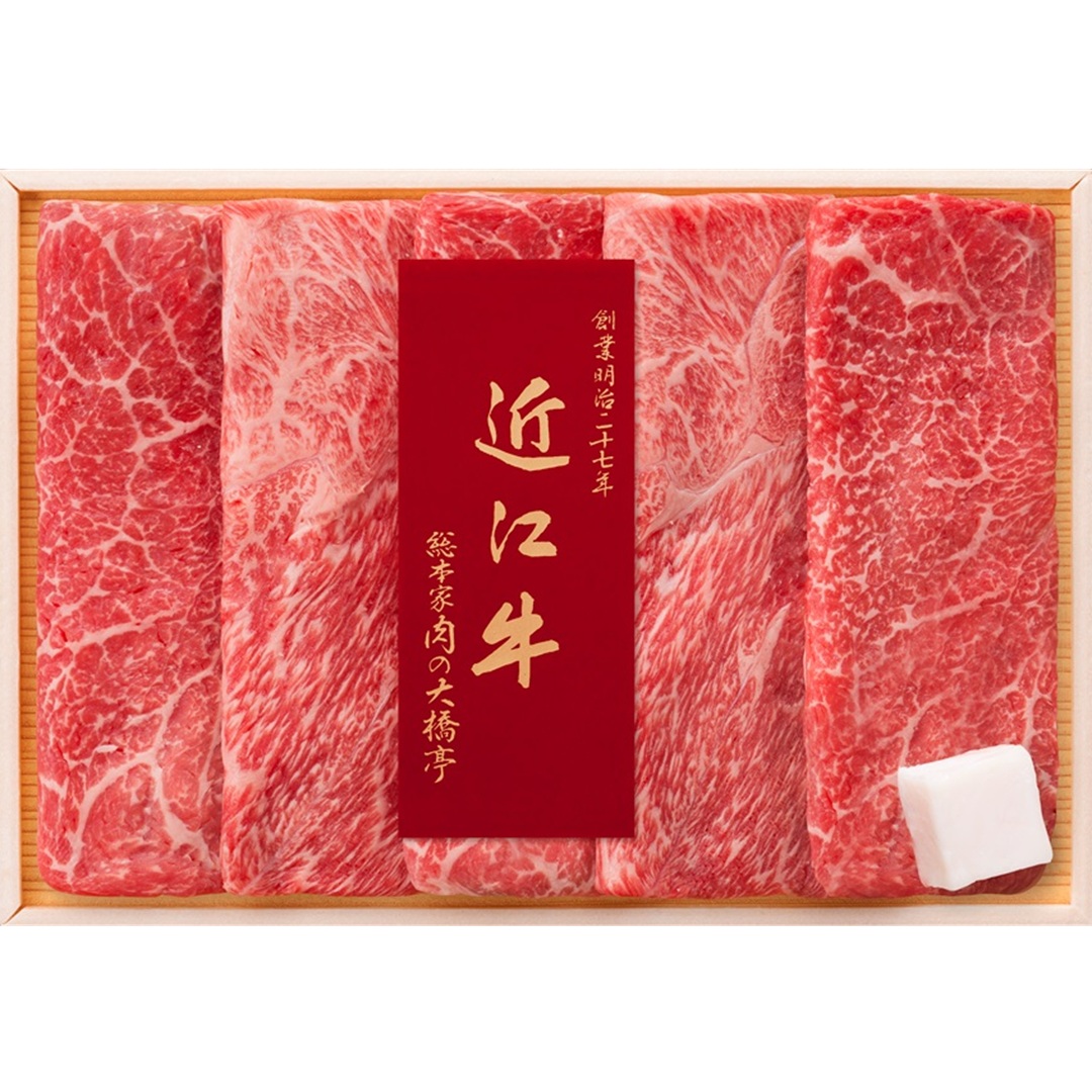 伊藤ハム 〈総本家 肉の大橋亭〉近江牛すき焼き用OM-805F モモ・肩すき焼き用370g / 大橋亭 モモ 肩 冷凍食品 御中元 お中元 肉 近江牛 すき焼き 送料無料