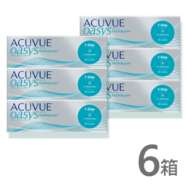 ワンデーアキュビューオアシス 30枚入 6箱 コンタクトレンズ 1day 1日使い捨て ワンデー ジョンソン&ジョンソン ネット 通販 30枚パック 送料無料 処方箋不要