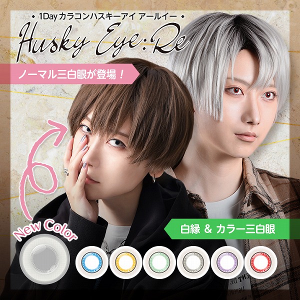 カラコン アシストシュシュ ハスキーアイ 6枚入 6箱 AssistChouChou Husky Eye 度あり 度なし 色つや接点 コスプレ