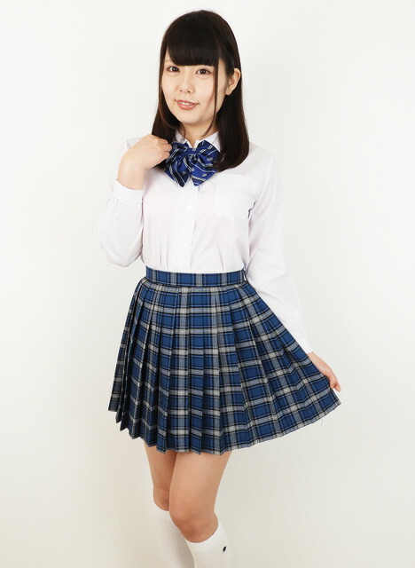 楽天市場 スカート ミニスカート プリーツスカート No 7413 チェック柄スカート 青 水色 30cm丈 レディース 膝上丈 アジャスター付き Wsk 07 コスメイト