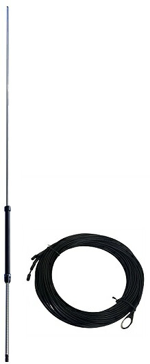 第一電波工業 RHM8B 7～50MHz帯広帯域ハンディーアンテナ BNC-P + OHM-CGW55A 自宅用ラジアルケーブル【予約】