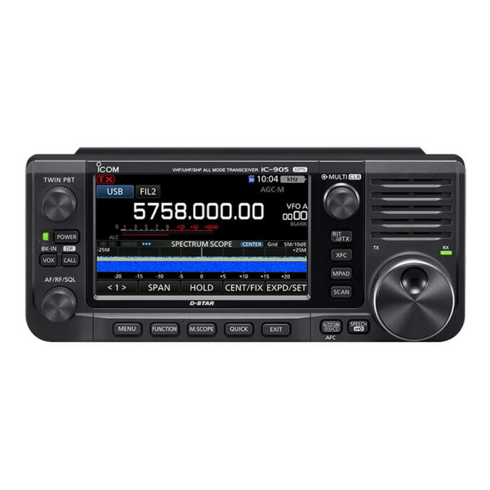 IC-905(10W)■CQオームオリジナル液晶保護シートプレゼント■144/430/1200/2400/ 5600MHz帯オールモード機(IC905)|CQオーム