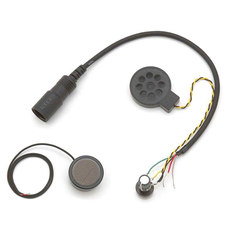 ケテル　KT-004(KT004) 穴あけ取付式マイク＋スピーカーセット　フルフェイスヘル用