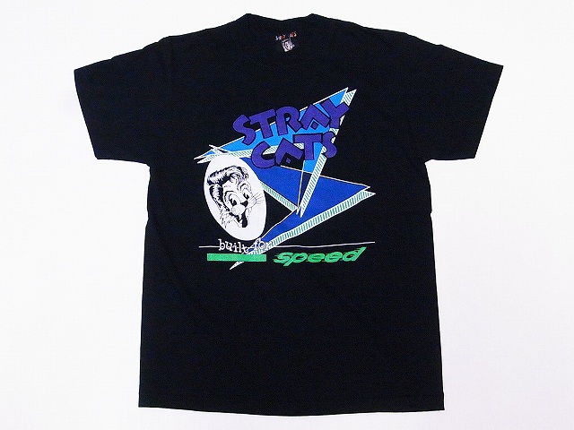 STYLE EYES[スタイルアイズ] Tシャツ SE78300 STRAY CATS ストレイキャッツ BUILT FOR SPEED (ブラック)