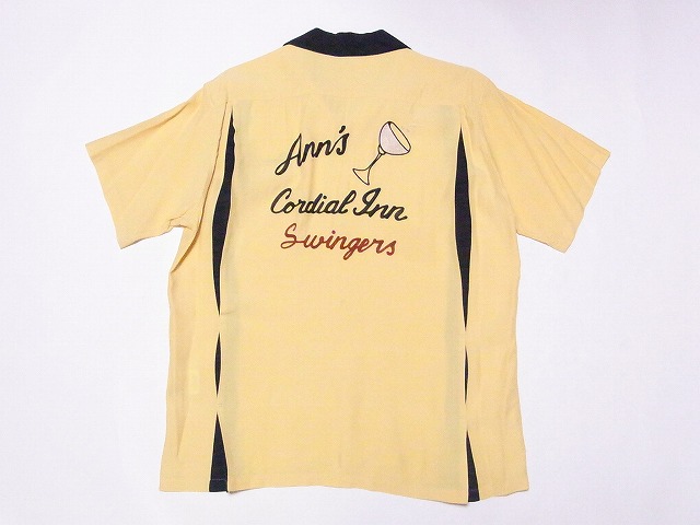 STYLE EYES[スタイルアイズ] ボウリングシャツ SE39262 ANN'S CORDIAL INN ボーリングシャツ (イエロー×ブラック) 送料無料 代引き手数料無料
