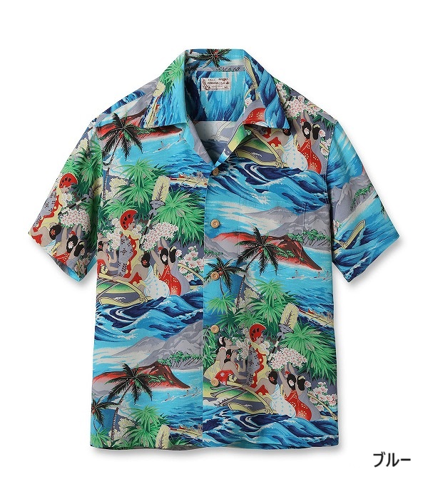 SUN SURF[サンサーフ] アロハシャツ SS39278 ALOHA UNIVERSAL WORLD スペシャルエディション 洋柄 アロハ ユニバーサル ワールド 送料無料 代引き手数料無料｜American Clothing Cream