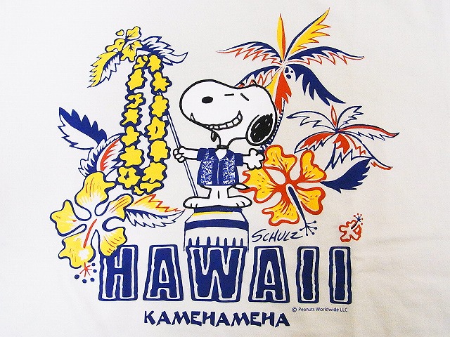 楽天市場 Sun Surf サンサーフ Peanuts ピーナッツ Tシャツ スヌーピー Snoopy Ss Hawaii オフホワイト American Clothing Cream