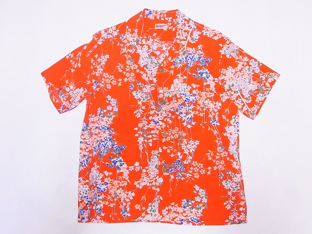 SUN SURF[サンサーフ] アロハシャツ SS38319 CHERRY BLOSSOMS 桜 (レッド) 送料無料 代引き手数料無料