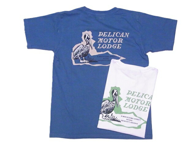 Pherrow's[フェローズ] Tシャツ 26S-PT7 PELICAN MOTOR LODGE