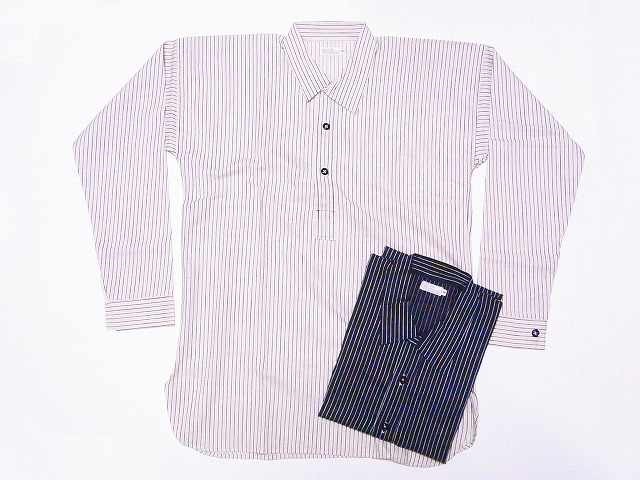 WAREHOUSE[ウエアハウス] ストライププルオーバーシャツ 3045 STRIPE PULLOVER SHIRTS 長袖 ワークシャツ プルオーバーシャツ 送料無料 代引き手数料無料