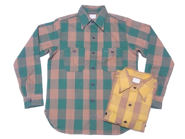 【中古】ウエアハウス WAREHOUSE カジュアルシャツ 長袖 バンドカラー ハーフボタン 裏起毛 チェック柄 38 茶 楽天市場】ウェアハウス WAREHOUSE フランネル プルオーバー スタンド