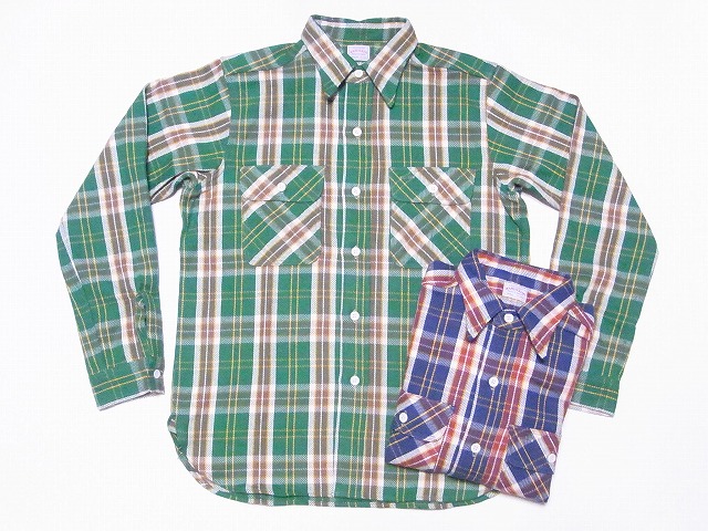 WAREHOUSE[御召しもの住み家] フランネルプルオーバー C柄 3104 綿ネルプルオーバー FLANNEL SHIRTS 照合のしるし (NON-WASH) 貨物輸送無料 代引っ張ること委員会無料