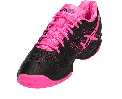 楽天市場 Asics アシックス オムニ クレー用テニスシューズ Lady Gel Solution Speed 3 Oc Bk Htp Tll769 90 レディゲルソリューションスピード3oc ブラック ホットピンク テニスプロショップクレストン