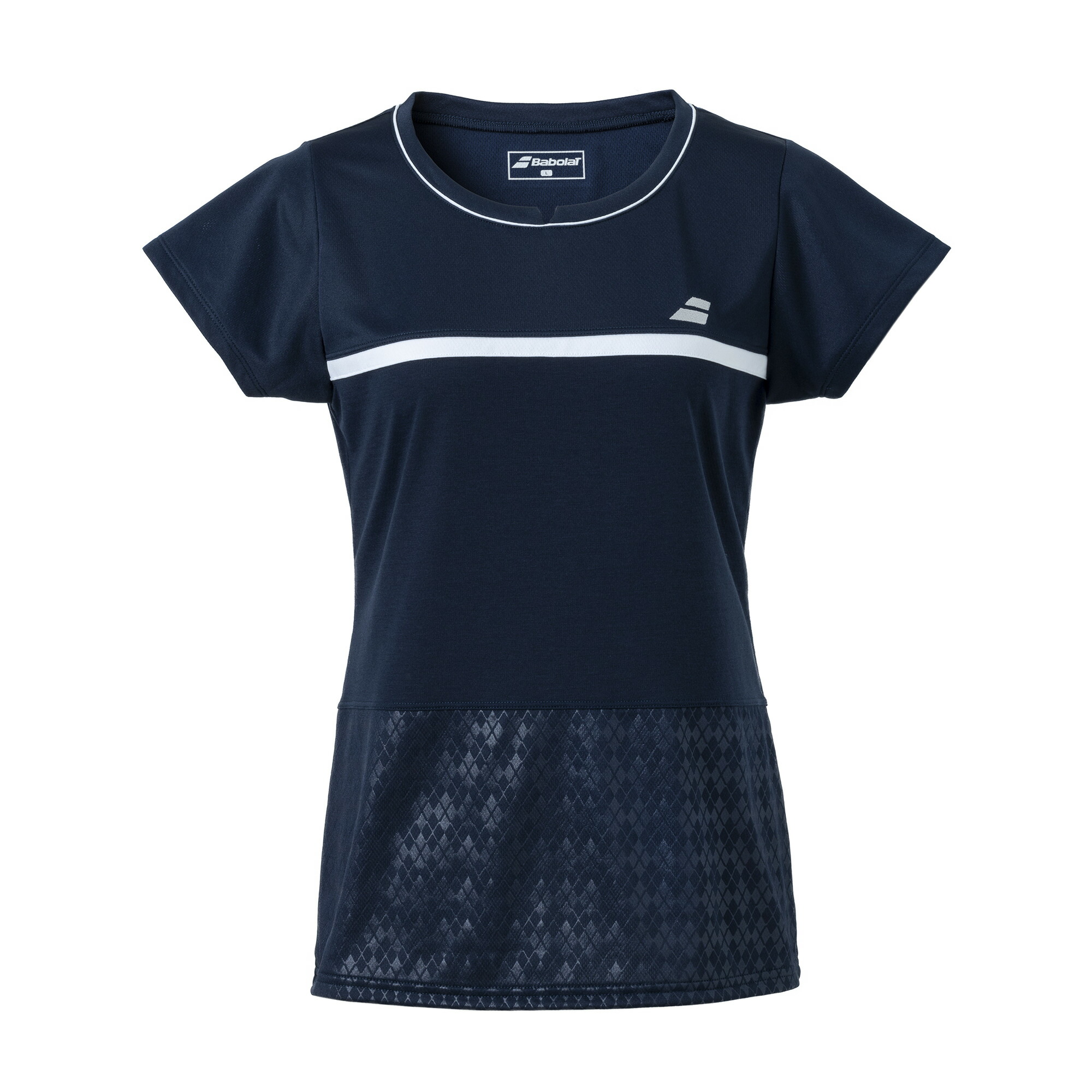 2023年FW発売モデル Babolat バボラ テニスウェア レディス PURE ショートスリーブシャツ BWG3375-NV00