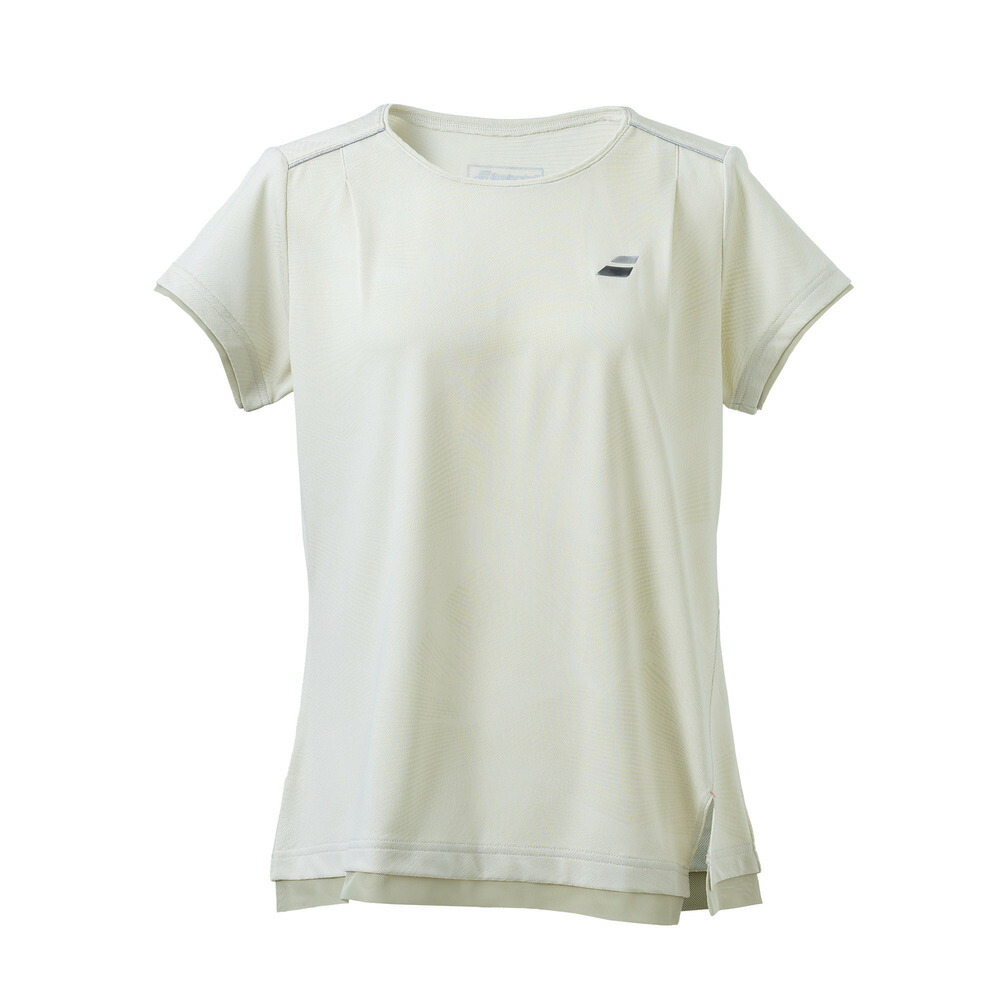 2024年春夏発売モデル Babolat バボラ テニスウェア レディス VS SHORT SLEEVE SHIRT　VS ショートスリーブシャツ BWG4321 BG00