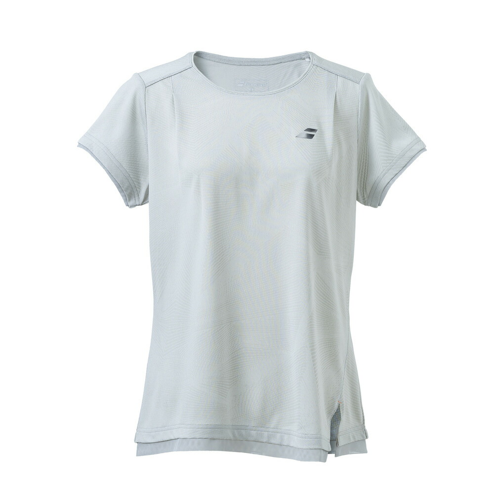 2024年春夏発売モデル Babolat バボラ テニスウェア レディス VS SHORT SLEEVE SHIRT　VS ショートスリーブシャツ BWG4321 GY00